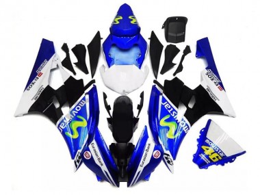 Cheapest 2006-2007 Blue Black White Yamaha YZF R6 Motor Fairings UK