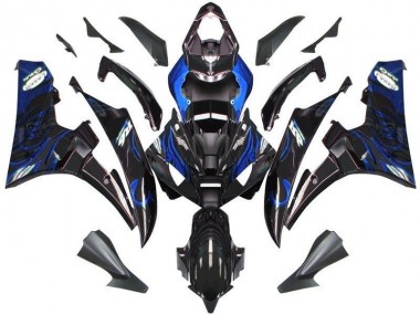Cheapest 2006-2007 Black Blue Flame Yamaha YZF R6 Motor Bike Fairings UK