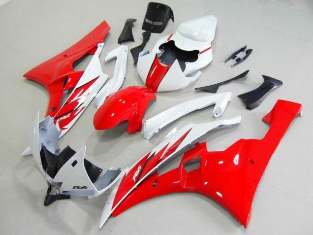 Cheapest 2006-2007 Red White Yamaha YZF R6 Motorcycle Fairings Kit UK Cheapest 2006-2007 Red White Yamaha YZF R6 Motorcycle Fairings Kit UK