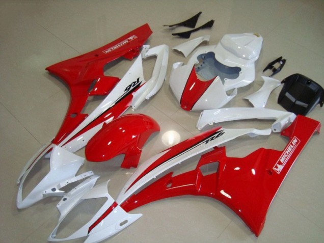 Cheapest 2006-2007 Red White Yamaha YZF R6 Motorcycle Fairing UK Cheapest 2006-2007 Red White Yamaha YZF R6 Motorcycle Fairing UK