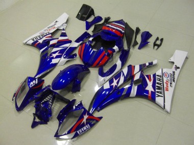 Cheapest 2006-2007 Red Blue Star Yamaha YZF R6 Bike Fairings UK