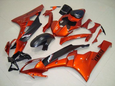 Cheapest 2006-2007 Orange Matte Black Yamaha YZF R6 Motorcycle Replacement Fairings UK