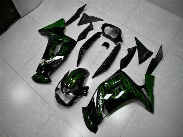 Cheapest 2006-2008 Green Flame Kawasaki EX650 Motorcycle Fairing Kits UK Cheapest 2006-2008 Green Flame Kawasaki EX650 Motorcycle Fairing Kits UK