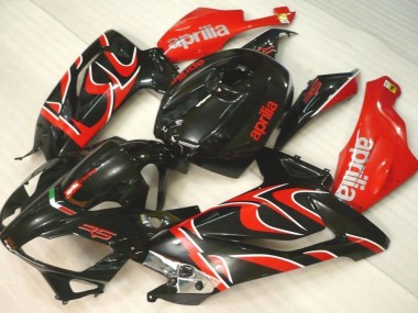 Cheapest 2006-2011 Black Red Aprilia RS125 Motorcylce Fairings UK
