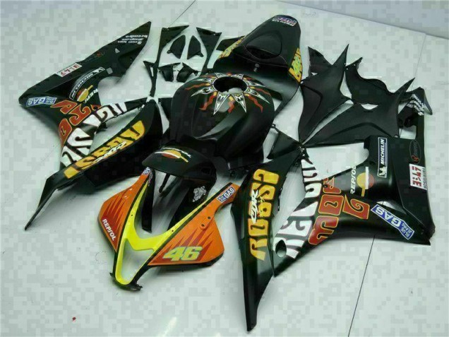 Cheapest 2007-2008 Black Yellow Repsol 46 Honda CBR600RR Motorcycle Bodywork UK Cheapest 2007-2008 Black Yellow Repsol 46 Honda CBR600RR Motorcycle Bodywork UK