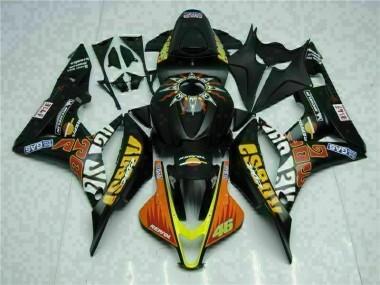 Cheapest 2007-2008 Black Yellow Repsol 46 Honda CBR600RR Motorcycle Bodywork UK