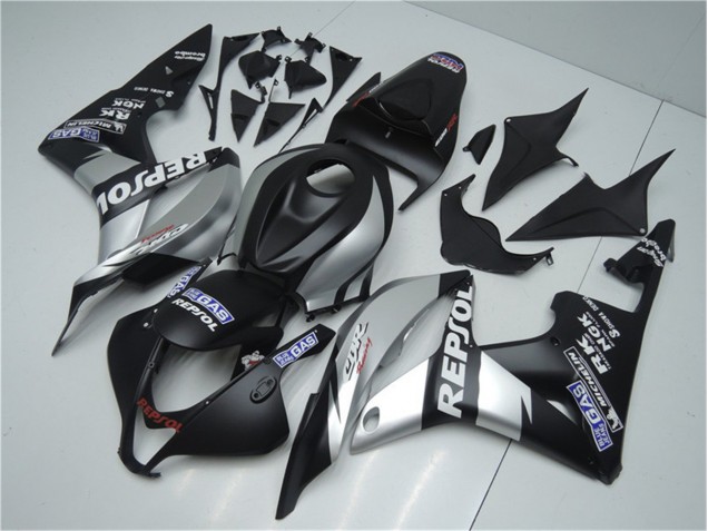 Cheapest 2007-2008 Silver Repsol Black Honda CBR600RR Bike Fairings UK
