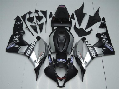 Cheapest 2007-2008 Silver Repsol Black Honda CBR600RR Bike Fairings UK
