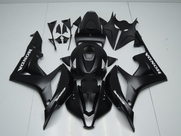 Cheapest 2007-2008 Matte Black with White Sticker Honda CBR600RR Motorcycle Fairings Kit UK Cheapest 2007-2008 Matte Black with White Sticker Honda CBR600RR Motorcycle Fairings Kit UK