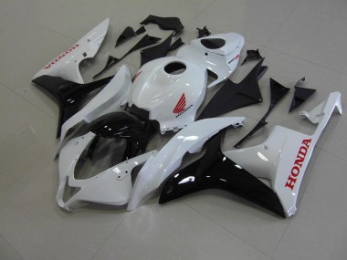 Cheapest 2007-2008 Pearl White Black Honda CBR600RR Bike Fairings UK