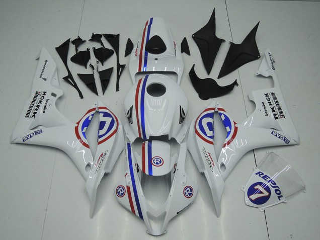 Cheapest 2007-2008 White Honda CBR600RR Motor Bike Fairings UK Cheapest 2007-2008 White Honda CBR600RR Motor Bike Fairings UK