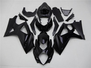 Cheapest 2007-2008 Glossy Matte Black Suzuki GSXR 1000 K7 Replacement Fairings UK