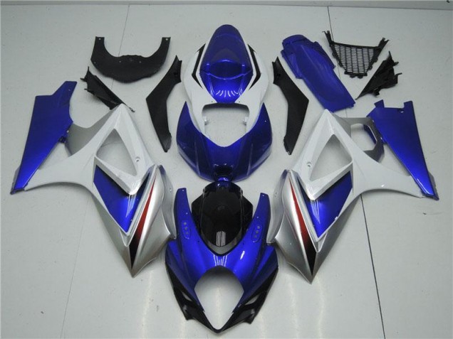 Cheapest 2007-2008 Blue White Suzuki GSXR 1000 K7 Motorcycle Fairings UK Cheapest 2007-2008 Blue White Suzuki GSXR 1000 K7 Motorcycle Fairings UK