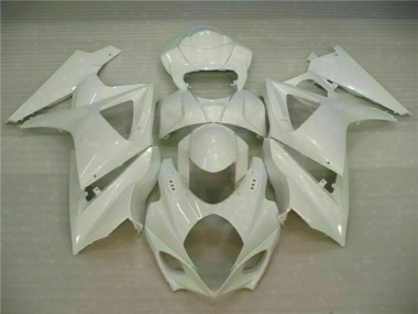 Cheapest 2007-2008 White Suzuki GSXR 1000 K7 Motorcycle Fairing UK
