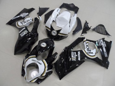 Cheapest 2007-2008 Black Lucky Strike Suzuki GSXR 1000 K7 Bike Fairings UK