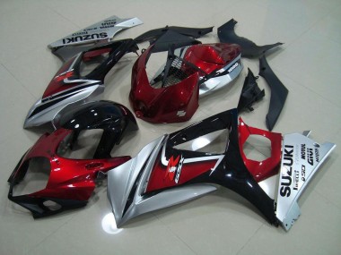 Cheapest 2007-2008 Red Black Silver Suzuki GSXR 1000 K7 Bike Fairing UK