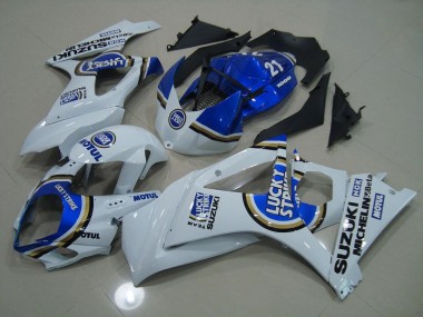 Cheapest 2007-2008 Blue Lucky Strike Suzuki GSXR 1000 K7 Motorbike Fairing UK