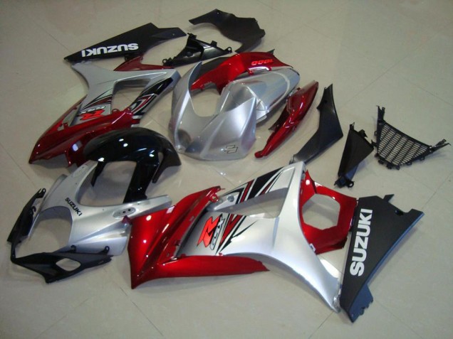 Cheapest 2007-2008 Red Black Silver Suzuki GSXR 1000 K7 Motorcycle Replacement Fairings UK Cheapest 2007-2008 Red Black Silver Suzuki GSXR 1000 K7 Motorcycle Replacement Fairings UK