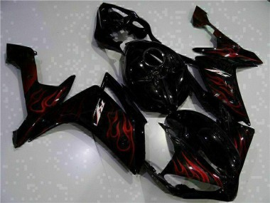 Cheapest 2007-2008 Black Yamaha YZF R1 Motorcylce Fairings UK