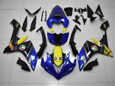 Cheapest 2007-2008 Blue Shark Yamaha YZF R1 Motorcycle Fairing Kit UK
