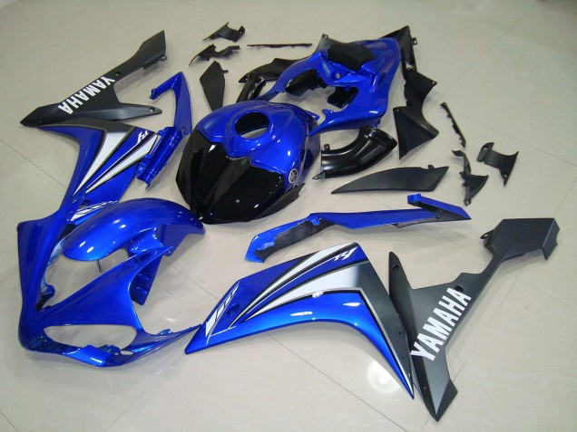 Cheapest 2007-2008 Blue White Yamaha YZF R1 Motorbike Fairings UK