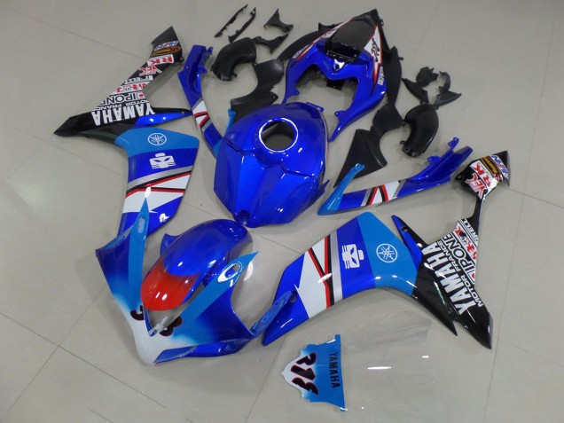 Cheapest 2007-2008 Blue White Black Stickers Yamaha YZF R1 Motorcycle Fairing UK Cheapest 2007-2008 Blue White Black Stickers Yamaha YZF R1 Motorcycle Fairing UK