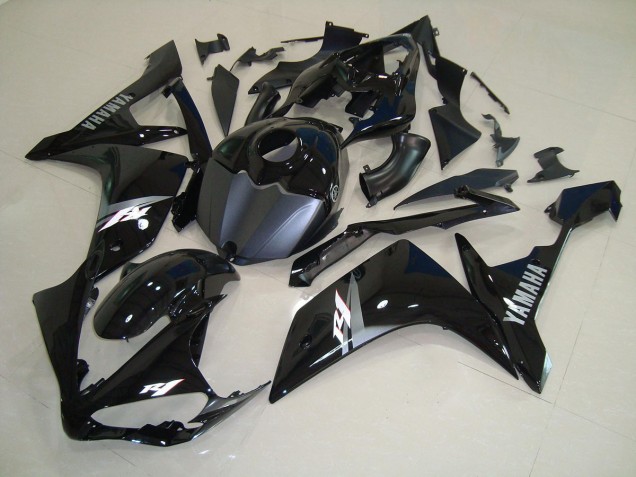 Cheapest 2007-2008 Glossy Black White Yamaha YZF R1 Bike Fairings UK Cheapest 2007-2008 Glossy Black White Yamaha YZF R1 Bike Fairings UK