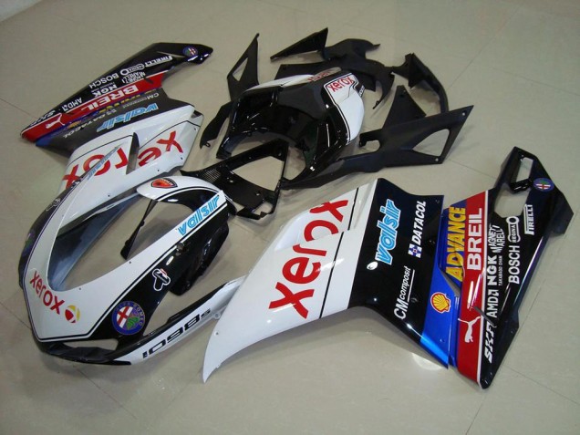 Cheapest 2007-2014 Black Xerox Ducati 848 1098 1198 Motorcycle Replacement Fairings UK Cheapest 2007-2014 Black Xerox Ducati 848 1098 1198 Motorcycle Replacement Fairings UK