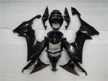 Cheapest 2008-2010 Glossy Black Kawasaki ZX10R Motorcycle Fairing Kit UK