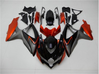 Cheapest 2008-2010 Black Orange Grey Suzuki GSXR 600/750 Motorbike Fairing Kits UK