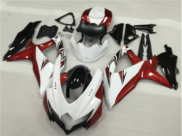 Cheapest 2008-2010 White Red Black Suzuki GSXR 600/750 Motor Fairings UK Cheapest 2008-2010 White Red Black Suzuki GSXR 600/750 Motor Fairings UK