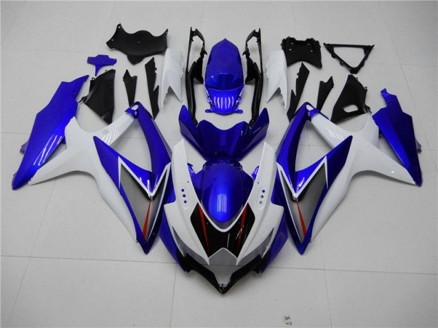 Cheapest 2008-2010 White Blue Suzuki GSXR 600/750 Motorbike Fairings UK Cheapest 2008-2010 White Blue Suzuki GSXR 600/750 Motorbike Fairings UK