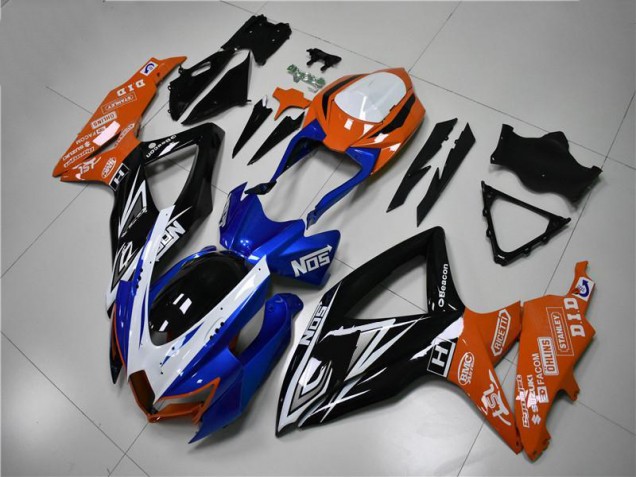 Cheapest 2008-2010 Blue Orange Suzuki GSXR 600/750 Motorcycle Fairings Kit UK Cheapest 2008-2010 Blue Orange Suzuki GSXR 600/750 Motorcycle Fairings Kit UK