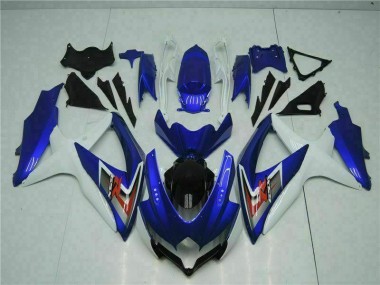 Cheapest 2008-2010 Blue White Suzuki GSXR 600/750 Motorcycle Fairings UK