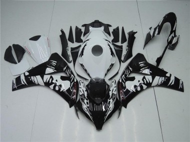 Cheapest 2008-2011 Black White Honda CBR1000RR Motorbike Fairing UK