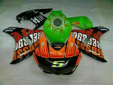 Cheapest 2008-2011 Green Orange Honda CBR1000RR Motorcycle Fairings Kits UK