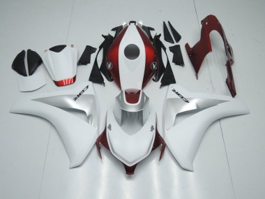 Cheapest 2008-2011 Candy Red White and Silver Honda CBR1000RR Motorcycle Fairing Kits UK