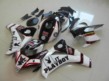 Cheapest 2008-2011 Black Playboy Honda CBR1000RR Motor Bike Fairings UK