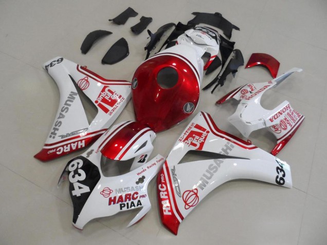 Cheapest 2008-2011 White Red HARC Pro PIAA 634 Honda CBR1000RR Motor Fairings UK Cheapest 2008-2011 White Red HARC Pro PIAA 634 Honda CBR1000RR Motor Fairings UK