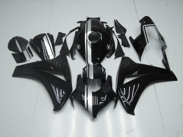 Cheapest 2008-2011 Glossy Black with Silver Stripe Honda CBR1000RR Motorcycle Fairing Kit UK Cheapest 2008-2011 Glossy Black with Silver Stripe Honda CBR1000RR Motorcycle Fairing Kit UK