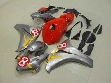 Cheapest 2008-2011 Silver Red 8 Honda CBR1000RR Motorbike Fairings UK
