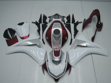 Cheapest 2008-2011 Red White and Silver Honda CBR1000RR Bike Fairing UK