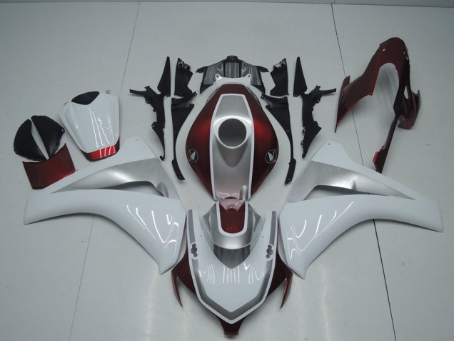 Cheapest 2008-2011 Red White and Silver Honda CBR1000RR Bike Fairing UK