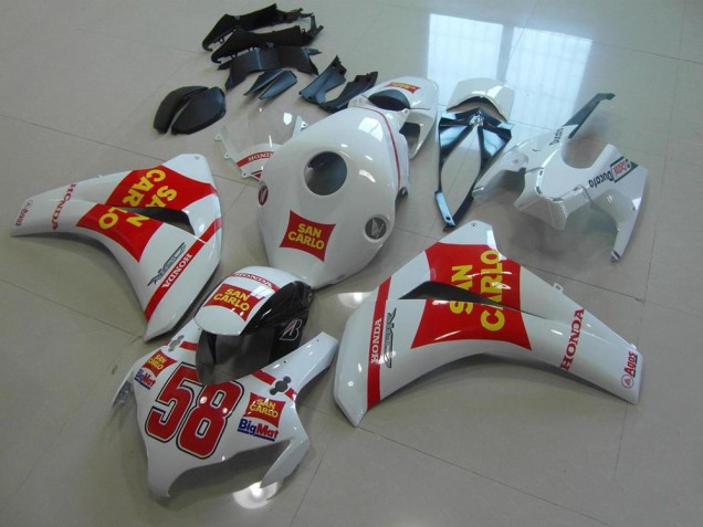 Cheapest 2008-2011 White San Carlo Honda CBR1000RR Motorcycle Bodywork UK Cheapest 2008-2011 White San Carlo Honda CBR1000RR Motorcycle Bodywork UK