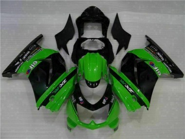 Cheapest 2008-2012 Black Green Kawasaki EX250 Motorcylce Fairings UK