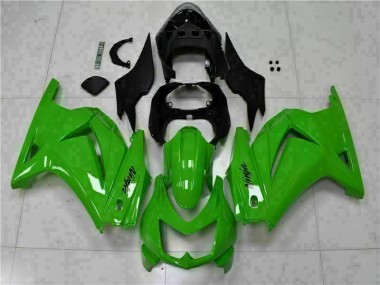 Cheapest 2008-2012 Green Black Ninja Kawasaki EX250 Motorcycle Fairing Kits UK