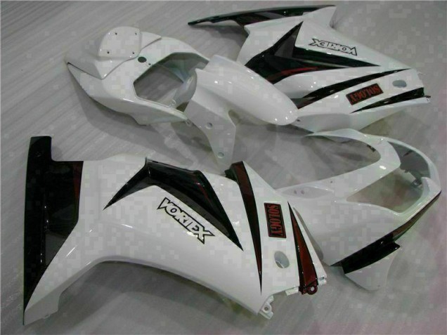 Cheapest 2008-2012 White Black Kawasaki EX250 Motorcycle Bodywork UK Cheapest 2008-2012 White Black Kawasaki EX250 Motorcycle Bodywork UK
