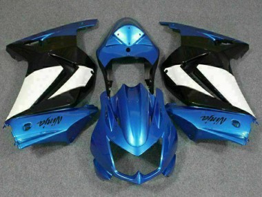 Cheapest 2008-2012 Blue White Black Ninja Kawasaki EX250 Motorbike Fairing Kits UK