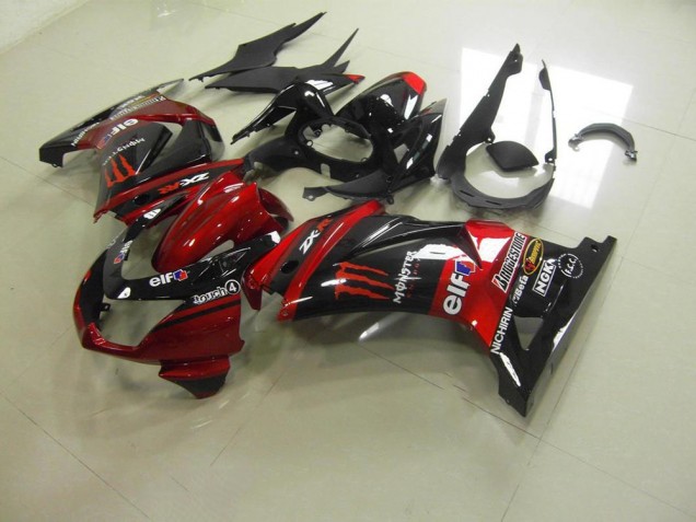 Cheapest 2008-2012 Candy Red Monster Kawasaki ZX250R Motorbike Fairing UK Cheapest 2008-2012 Candy Red Monster Kawasaki ZX250R Motorbike Fairing UK