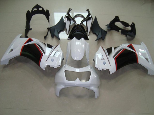 Cheapest 2008-2012 Pearl White Black Kawasaki ZX250R Motorcyle Fairings UK Cheapest 2008-2012 Pearl White Black Kawasaki ZX250R Motorcyle Fairings UK